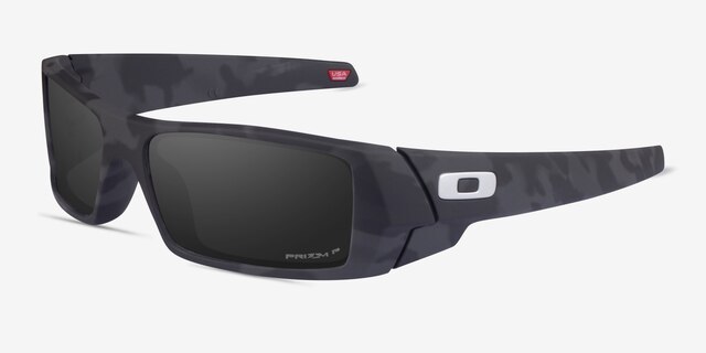 Oakley OO9014 Matte Black Camo PlasticSunglass Frames from EyeBuyDirect, Angle View