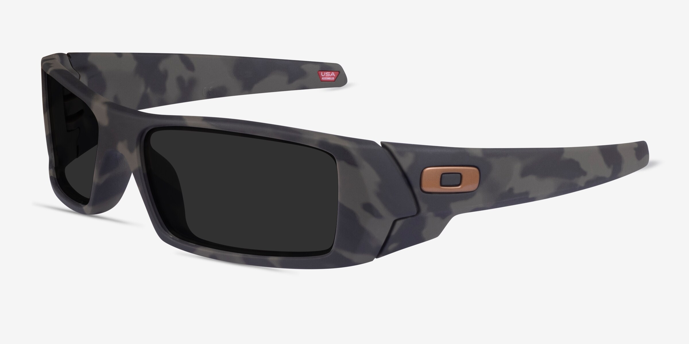 Oakley OO9014 - Rectangle Matte Black Frame Sunglasses For