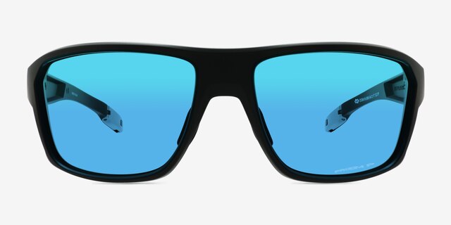 Oakley Split Shot Black PlasticSunglass Frames from EyeBuyDirect, Front View
