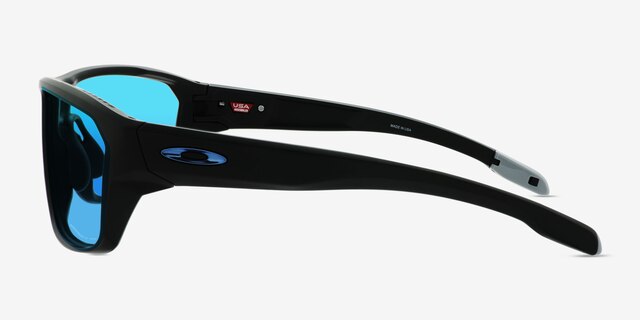 Oakley Split Shot Black PlasticSunglass Frames from EyeBuyDirect, Side View