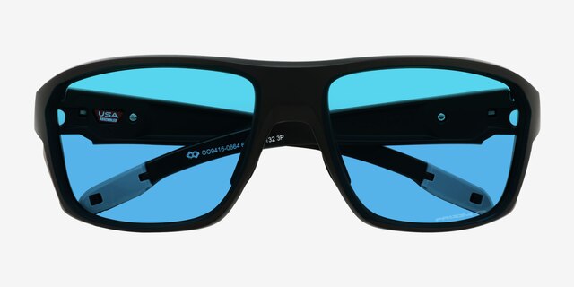 Oakley Split Shot Black PlasticSunglass Frames from EyeBuyDirect, Closed View