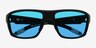 Oakley Split Shot Black PlasticSunglass Frames from EyeBuyDirect, Closed View