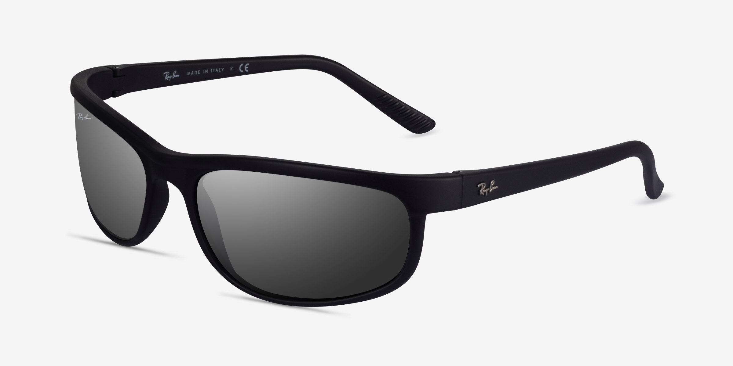 Ray-Ban RB2027 Predator - Rectangle Black Frame Prescription Sunglasses ...