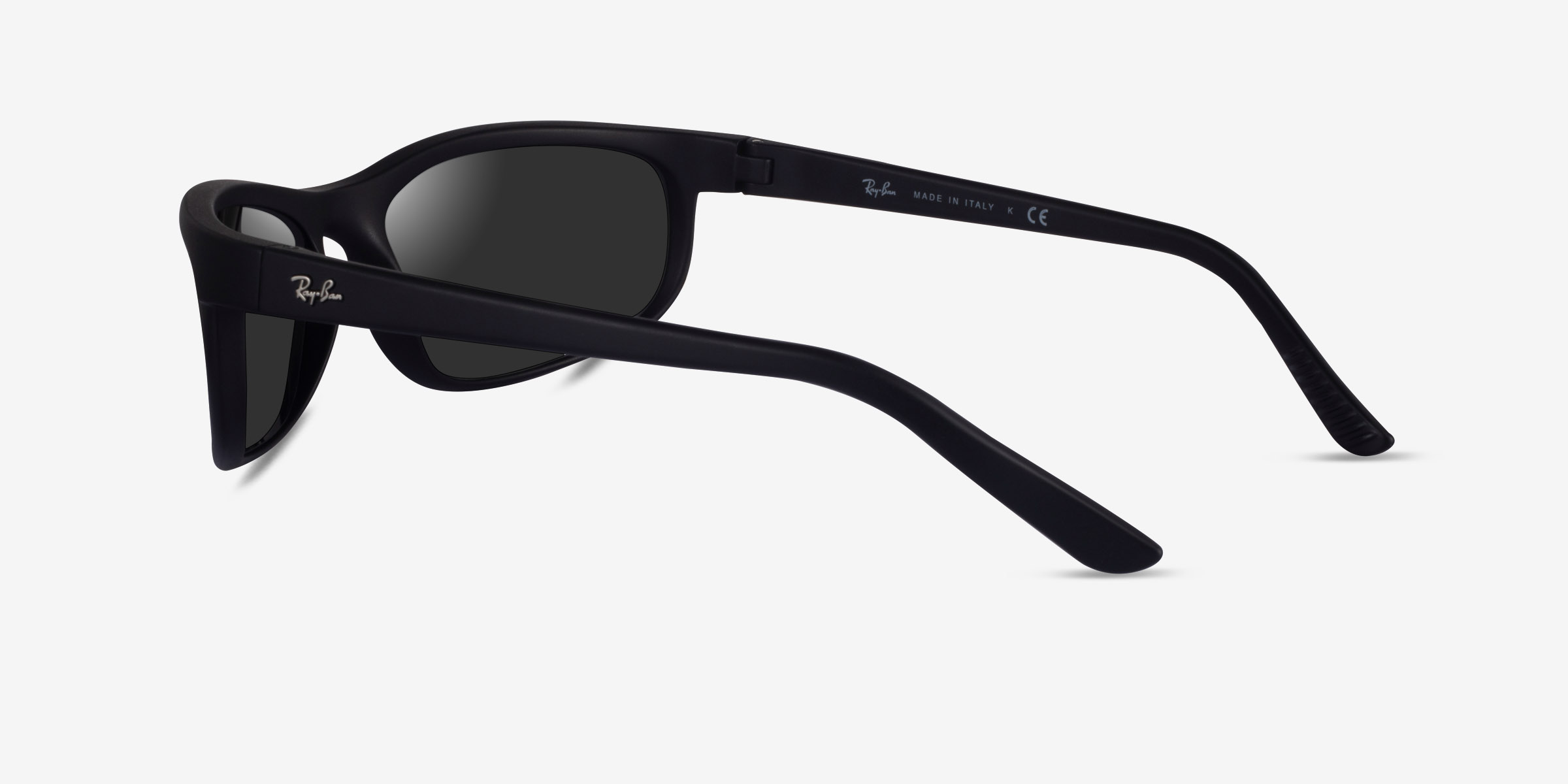 Ray-Ban RB2027 Predator - Rectangle Black Frame Prescription Sunglasses ...