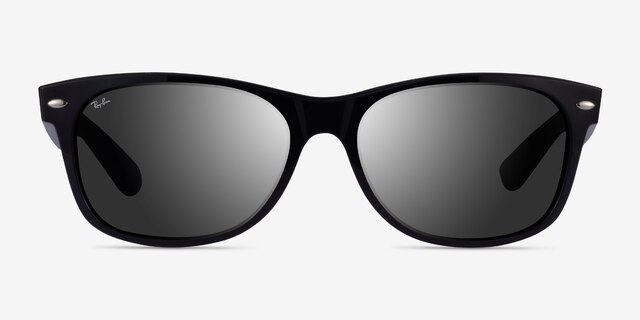 Ray-Ban RB2132 Wayfarer Black PlasticSunglass Frames from EyeBuyDirect, Front View
