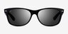 Ray-Ban RB2132 Wayfarer Black PlasticSunglass Frames from EyeBuyDirect, Front View