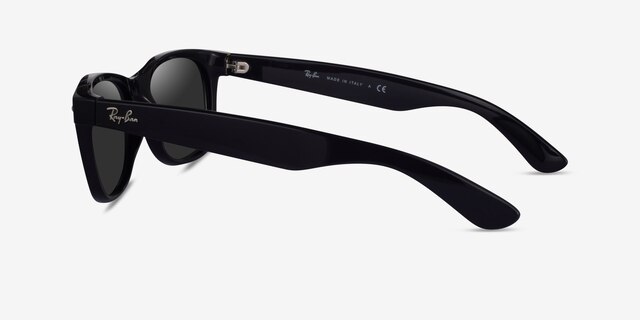 Ray-Ban RB2132 Wayfarer Black PlasticSunglass Frames from EyeBuyDirect, Side View