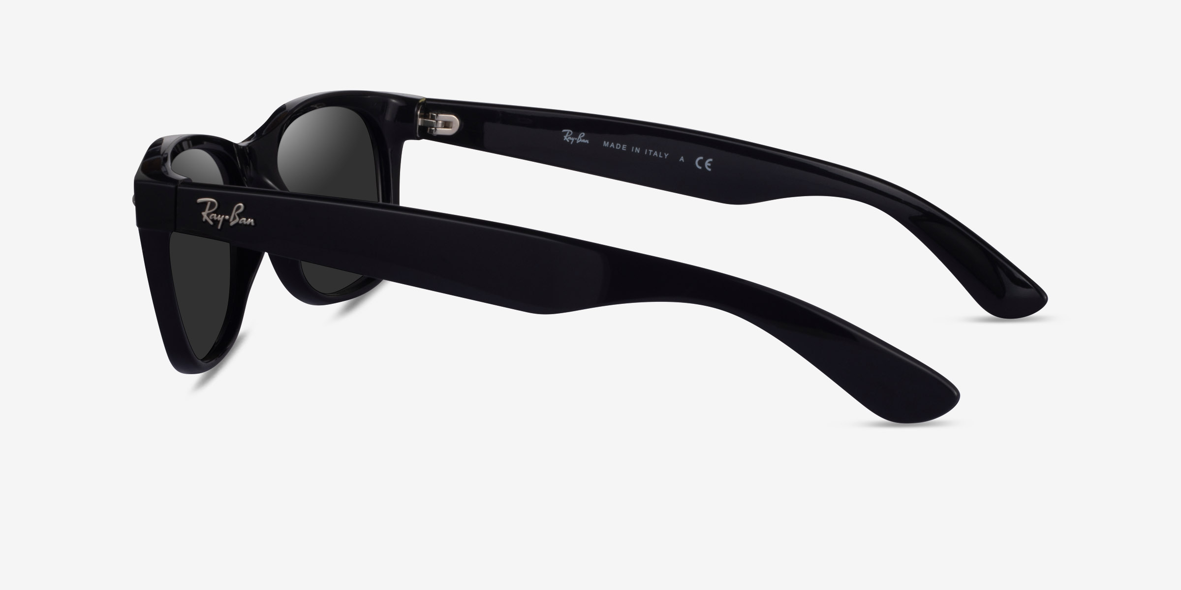 RayBan RB2132 Wayfarer Rectangle Black Frame Prescription Sunglasses