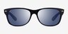 Ray-Ban RB2132 Wayfarer Matte Black PlasticSunglass Frames from EyeBuyDirect, Front View