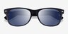 Ray-Ban RB2132 Wayfarer Matte Black PlasticSunglass Frames from EyeBuyDirect, Closed View