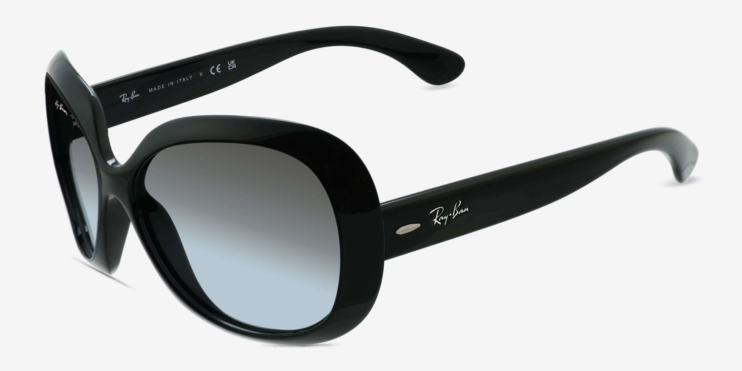 Ray-Ban Jackie Ohh Ii - Round Black Frame Sunglasses For