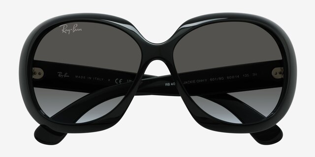 Ray-Ban Jackie Ohh Ii Black PlasticSunglass Frames from EyeBuyDirect, Closed View