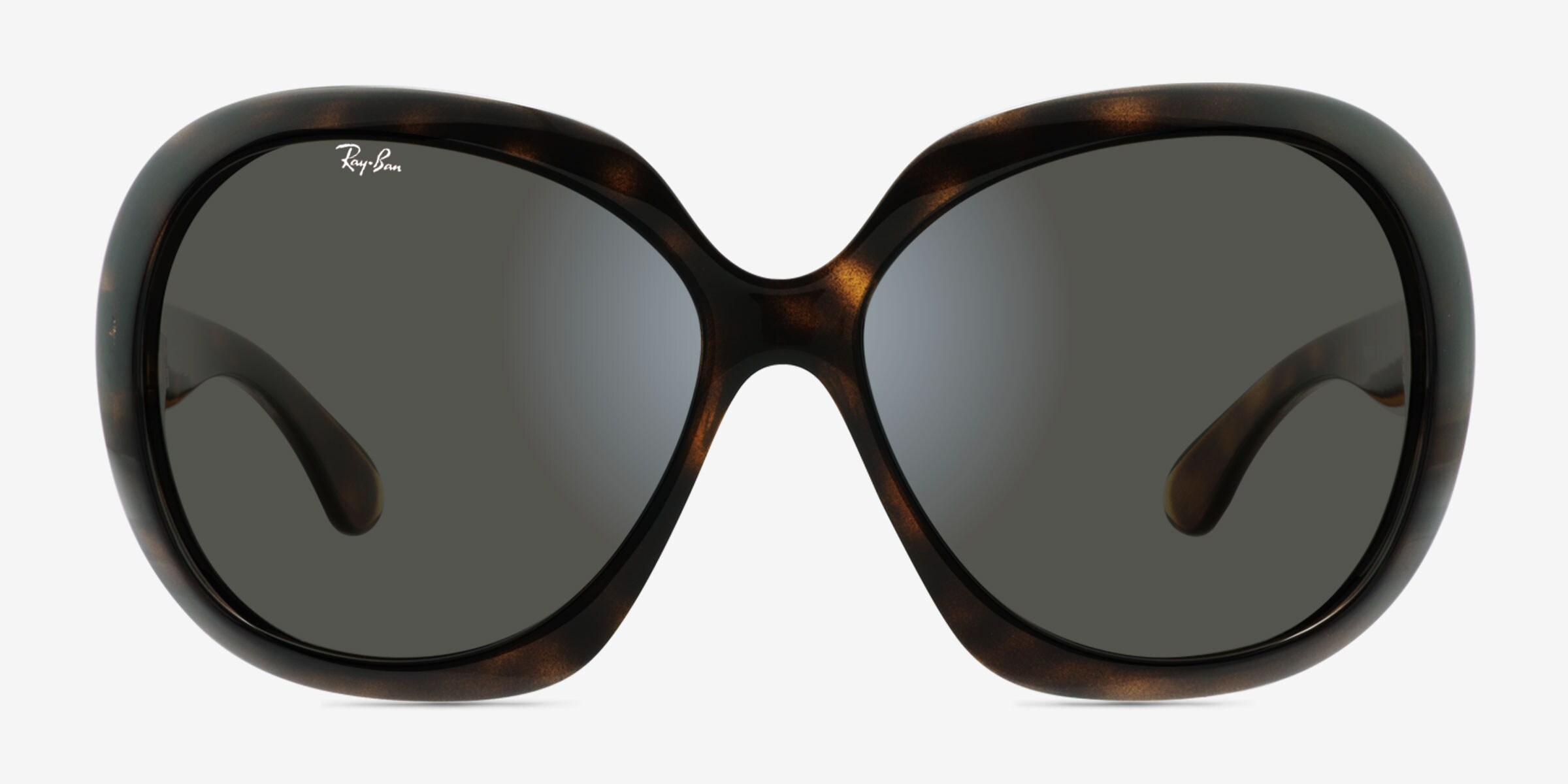 Ray-Ban Jackie Ohh Ii - Round Black Frame Sunglasses For