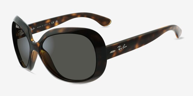 Ray-Ban Jackie Ohh Ii Tortoise PlasticSunglass Frames from EyeBuyDirect, Angle View