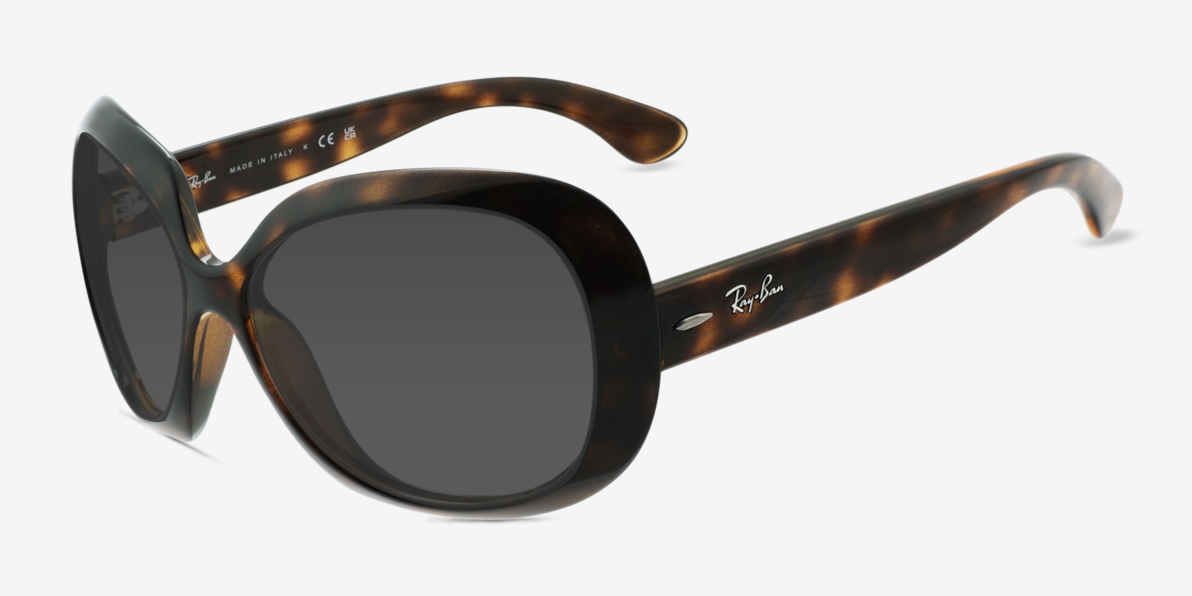 Ray-Ban Jackie Ohh Ii - Round Black Frame Sunglasses For
