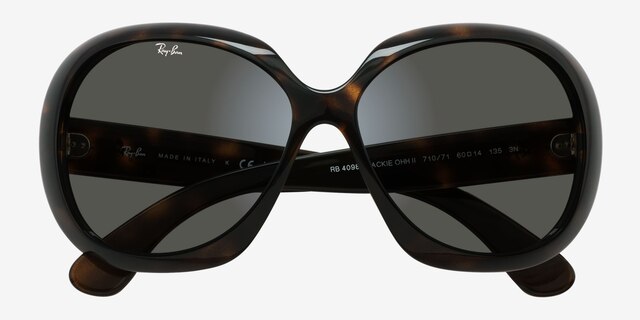 Ray-Ban Jackie Ohh Ii Tortoise PlasticSunglass Frames from EyeBuyDirect, Closed View