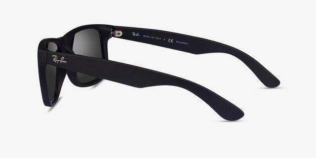 Ray-Ban Justin Black PlasticSunglass Frames from EyeBuyDirect, Side View