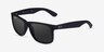Ray-Ban Justin Matte Black PlasticSunglass Frames from EyeBuyDirect, Angle View