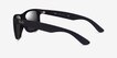 Ray-Ban Justin Matte Black PlasticSunglass Frames from EyeBuyDirect, Side View