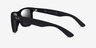Ray-Ban Justin Matte Black PlasticSunglass Frames from EyeBuyDirect, Side View