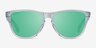 Oakley Frogskins Clear PlasticSunglass Frames from EyeBuyDirect, Front View