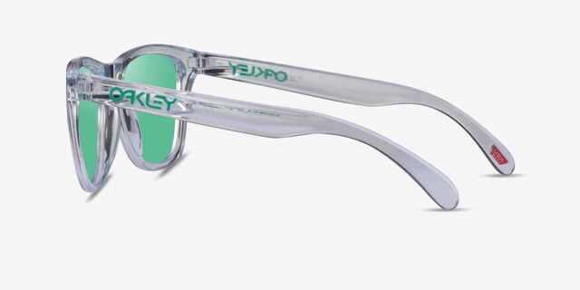 Oakley Frogskins Clear PlasticSunglass Frames from EyeBuyDirect, Side View