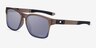 Oakley Catalyst Blue Brown PlasticSunglass Frames from EyeBuyDirect, Angle View