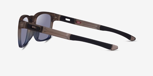 Oakley Catalyst Blue Brown PlasticSunglass Frames from EyeBuyDirect, Side View