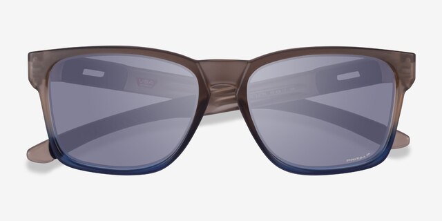 Oakley Catalyst Blue Brown PlasticSunglass Frames from EyeBuyDirect, Closed View