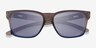 Oakley Catalyst Blue Brown PlasticSunglass Frames from EyeBuyDirect, Closed View