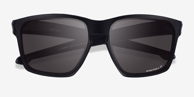 Oakley Sliver Black PlasticSunglass Frames from EyeBuyDirect, Closed View