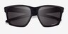 Oakley Sliver Black PlasticSunglass Frames from EyeBuyDirect, Closed View
