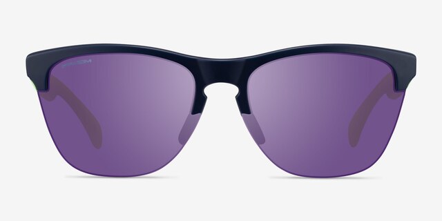 Oakley Frogskins Lite Navy PlasticSunglass Frames from EyeBuyDirect, Front View