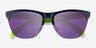 Oakley Frogskins Lite Navy PlasticSunglass Frames from EyeBuyDirect, Closed View