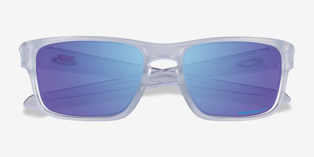 Oakley Sliver Clear PlasticSunglass Frames from EyeBuyDirect, Closed View