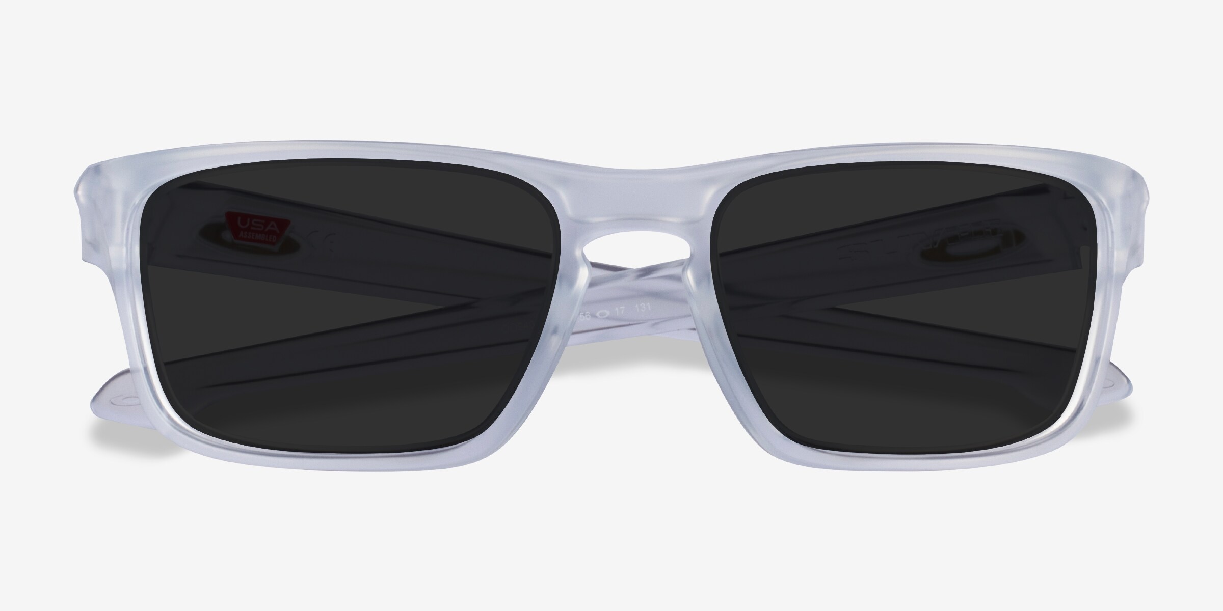Oakley Sliver - Rectangle Clear Frame Sunglasses For Men