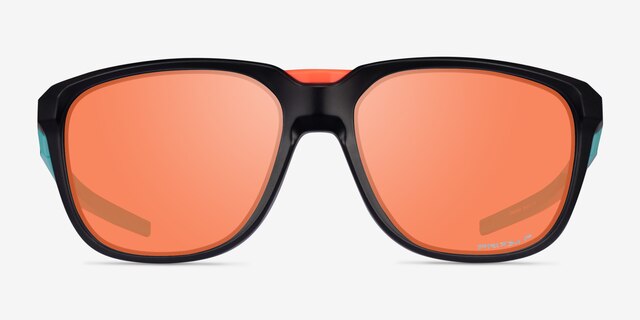 Oakley Anorak Black PlasticSunglass Frames from EyeBuyDirect, Front View