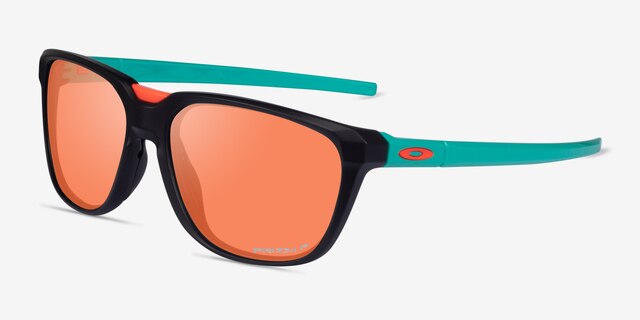 Oakley Anorak Black PlasticSunglass Frames from EyeBuyDirect, Angle View