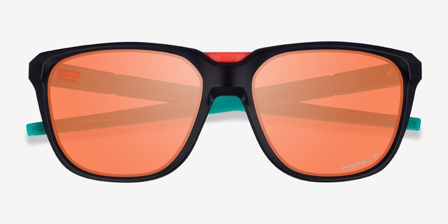 Oakley Anorak Black PlasticSunglass Frames from EyeBuyDirect, Closed View