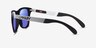 Oakley Frogskins Mix Black PlasticSunglass Frames from EyeBuyDirect, Side View
