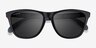 Oakley Frogskins Mix Black Gray PlasticSunglass Frames from EyeBuyDirect, Closed View
