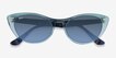 Ray-Ban RB4314N Nina Clear Green AcetateSunglass Frames from EyeBuyDirect, Closed View