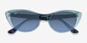 Ray-Ban RB4314N Nina Clear Green AcetateSunglass Frames from EyeBuyDirect, Closed View