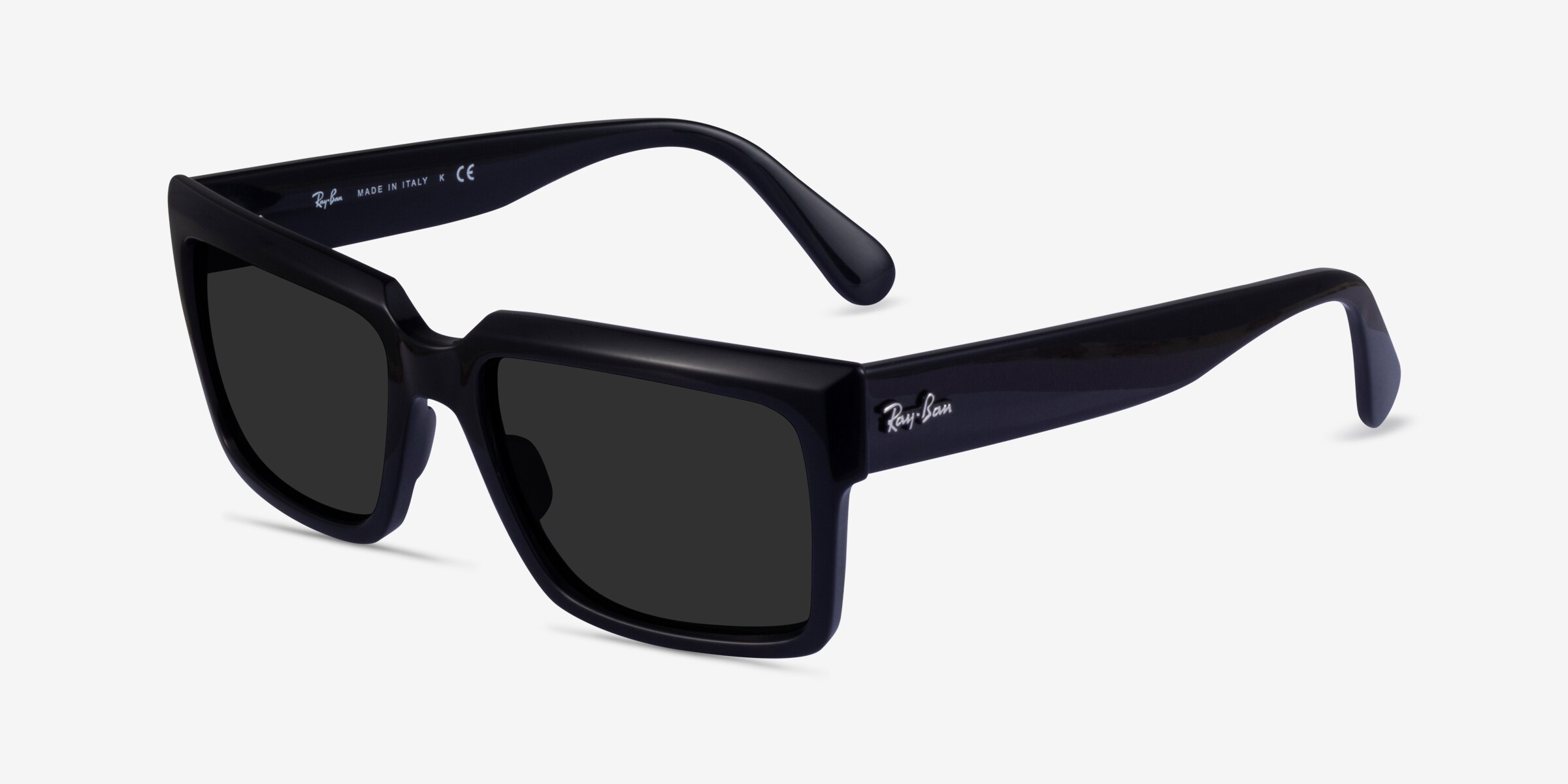 Ray-Ban RB2191 - Rectangle Black Frame Prescription Sunglasses