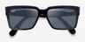 RAY-BAN RB2191 Black Clear AcetateSunglass Frames from EyeBuyDirect, Closed View
