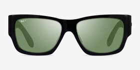 Ray-Ban RB2187 Noir Acétate Soleil de Lunette de vue d'EyeBuyDirect, Vue de Face