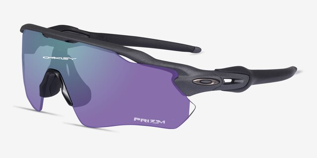Oakley Radar Ev Gray PlasticSunglass Frames from EyeBuyDirect, Angle View