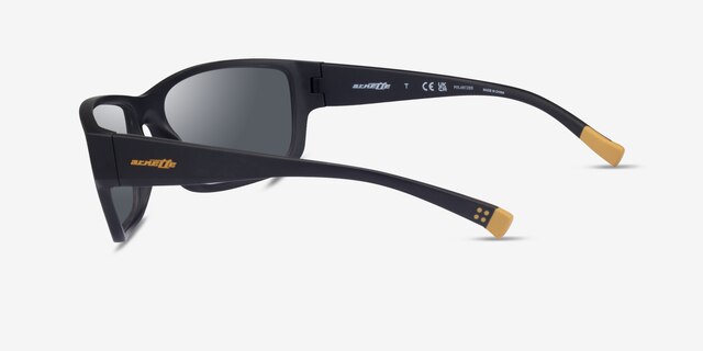 ARNETTE Bushwick Matte Black PlasticSunglass Frames from EyeBuyDirect, Side View