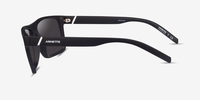 ARNETTE Goemon Matte Black PlasticSunglass Frames from EyeBuyDirect, Side View