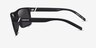 ARNETTE Goemon Matte Black PlasticSunglass Frames from EyeBuyDirect, Side View